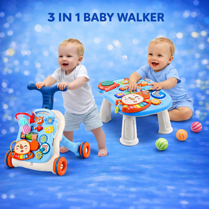 Baby Walker and Activity Center 3 in 1 for Boy