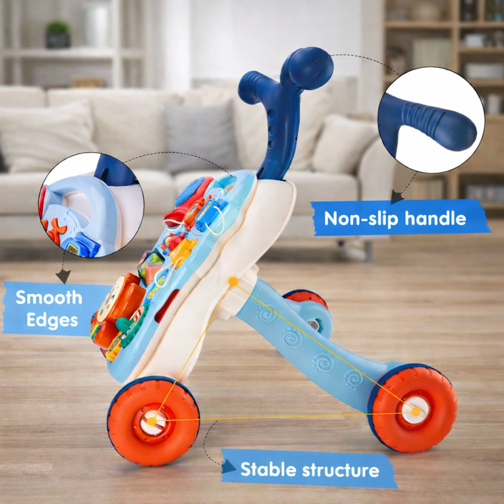 Baby Walker and Activity Center 3 in 1 for Boy